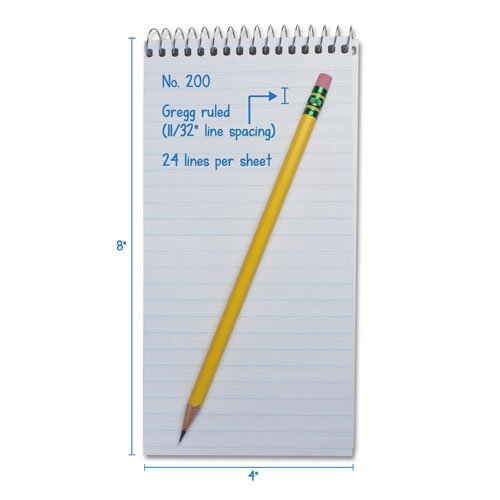 Spiral Pocket Notepad for Reporters, 4x8 inches, 70 sheets (3 pack)