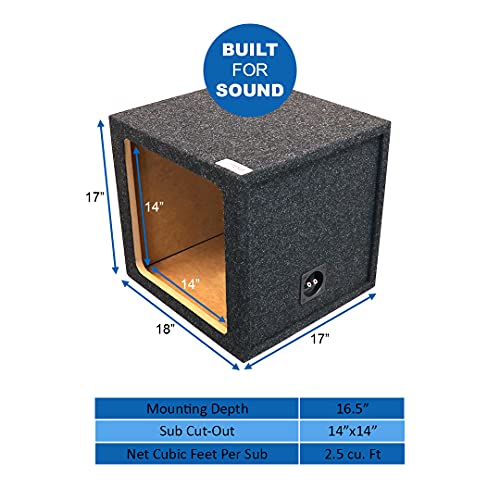 15KS 15 Single Sealed Subwoofer Speaker Enclosure Subwoofer Box Designed and Engineered for Kicker Solo-Baric Model L5 & L7 Subwoofers Using The Latest in Computer Auto Design Technology