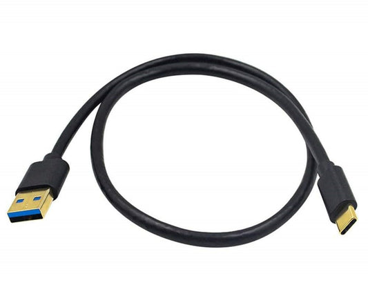 50cm USB C to USB A cable for data and charging