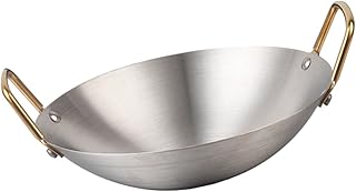 Stainless Steel Dry Pot with Double Handles