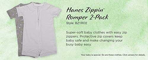 Ultimate Baby Zippin 2 Pack Rompers, Purple Unicorn, 0-6 Months