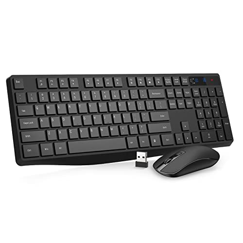Wireless keyboard and mouse combo with 2.4G USB connection