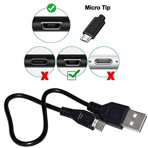 QC35 Replacement Charger Cable Cord Compatible for Bose QUIETCOMFORT35 QC35II QC25 QC20 SoundLink II Over-Ear Wireless Headphones (Black)