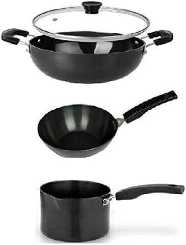 Hard Anodized Non-Stick Cookware Set with Lid