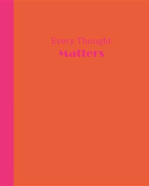 Graph journal with orange and pink cover, 8x10
