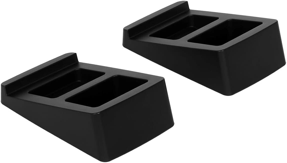 Pair of Tilted Wedge Desktop Speaker Stands