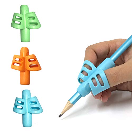 Pencil Gripper Set for Kids, Toddler Handwriting Aid (3 Pack)