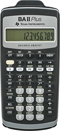 TEXBAIIPLUS - BA-II Plus Adv. Financial Calculator