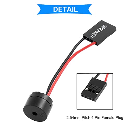 10 Pcs PC Motherboard Internal Mini Speaker Computer Case Mainboard BIOS Alarm Buzzer for Arduino/Computer with Dupont Extension Cable