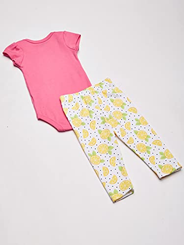 Uni  Baby Cotton Bodysuit, Pant and Shoe Set, Lemon Purse, 0-3 Months