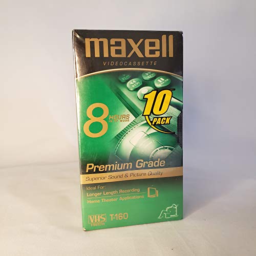 Standard Grade T-160 VHS Videotapes 10-Pack