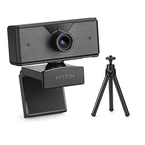 1080P Web Camera with Microphone & Tripod for Computer PC Laptop Desktop, USB Webcam for Streaming/Video Calling/Recording/Conferencing-Compatible with Windows/Mac OS