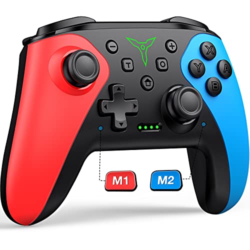 Wireless Switch controller with back touch buttons and turbo function