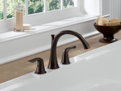 T2738-RB Lahara Roman Tub Trim, Venetian Bronze, 4.00 x 9.00 x 20.00 inches