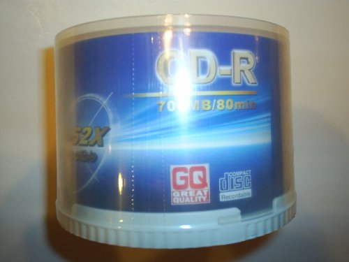 GQ 50 CD-Rs 700MB 80 Minutes