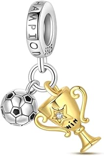Sterling Silver Soccer Charm for Bracelets and Necklaces