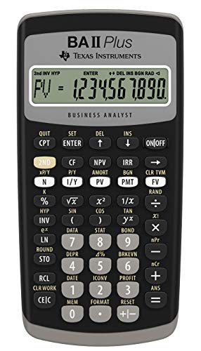 BA II Plus Financial Calculator, Black