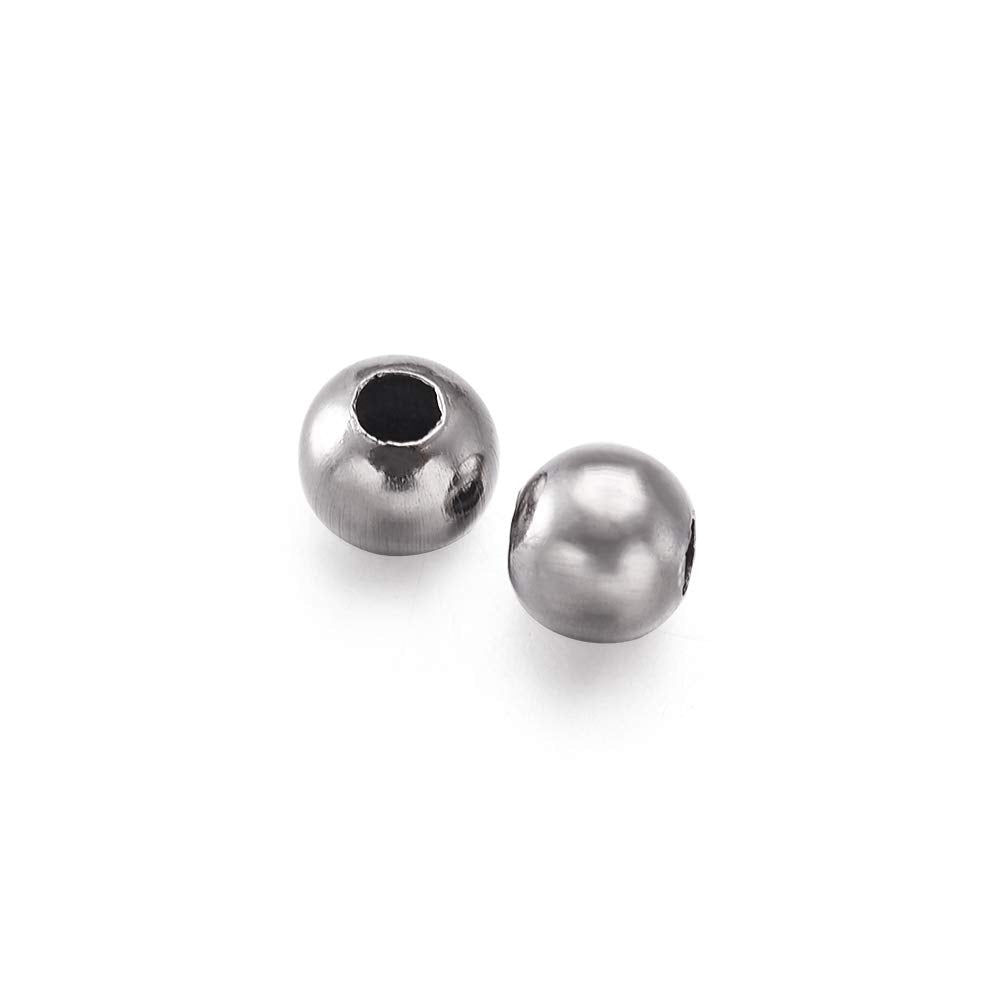3mm Stainless Steel Beads for Jewelry Making and Crafts
