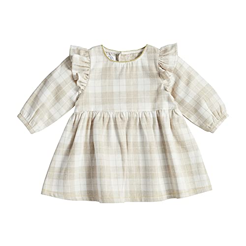 Plaid Dress And Bib Set