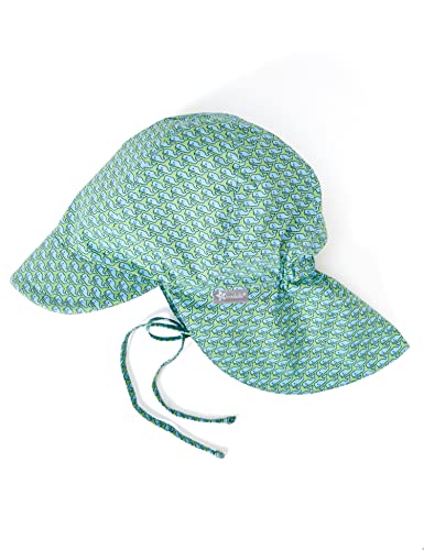 Boys' Reversible Sun Hat, Deep-Sea Sharks, Medium (2-3 Years)