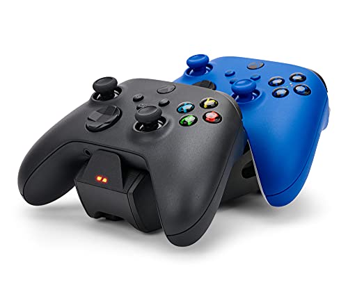 Dual Charging Station for Xbox - Black, Wireless Controller Charging, Charge, Rechargeable Battery, Xbox Series X|S, Xbox One - Xbox Series X