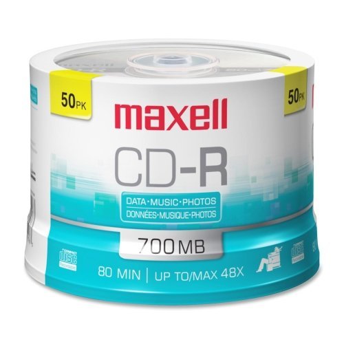CD-R discs 700MB 80min 48x silver 50 pack