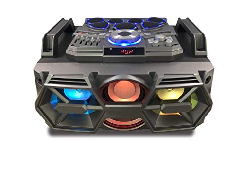 Bluetooth Light-Up Speaker and DJ System with Drum Kit