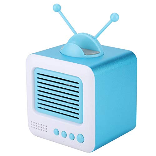 Bluetooth Speaker Phone Holder,Vintage Mini TV Shaped Phone Bracket Bluetooth Speaker Multi-Function Bracket Speaker 2 in 1,Scratch Resistant Speaker Support U Disk/TF Card Playback.(Blue)