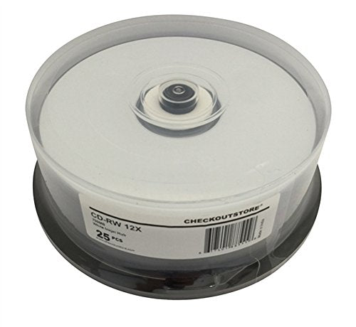 (100) CD-RW 12X 80Min/700MB - Rewritable Discs (White Inkjet)