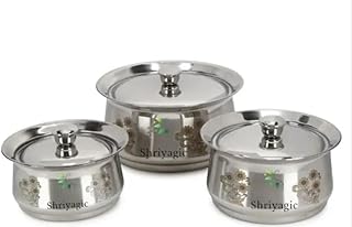 3-Piece Stainless Steel Handi Set with Lids