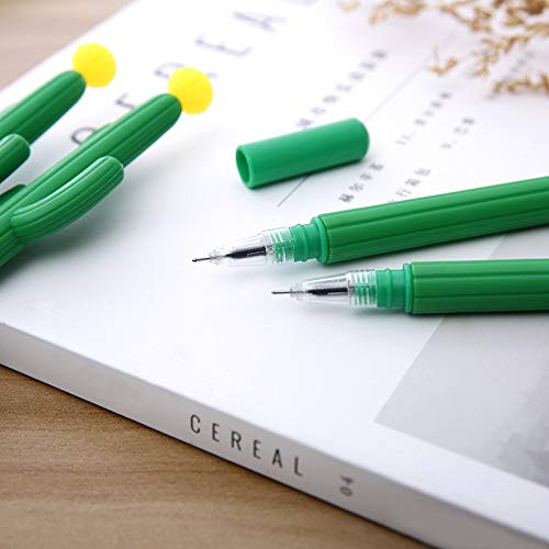30 Cactus Shaped Black Gel Ink Pens