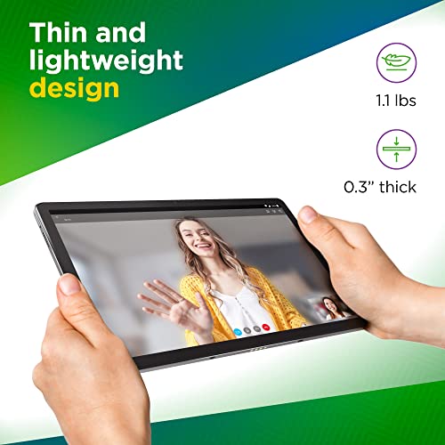 '- Tab P11 Plus - Tablet - 11" 2K Display - MediaTek Octa-Core Processor - 4GB Memory - 128GB Storage - Dolby Atmos - Android 11 - Bluetooth & Wi-Fi - Long Battery Life