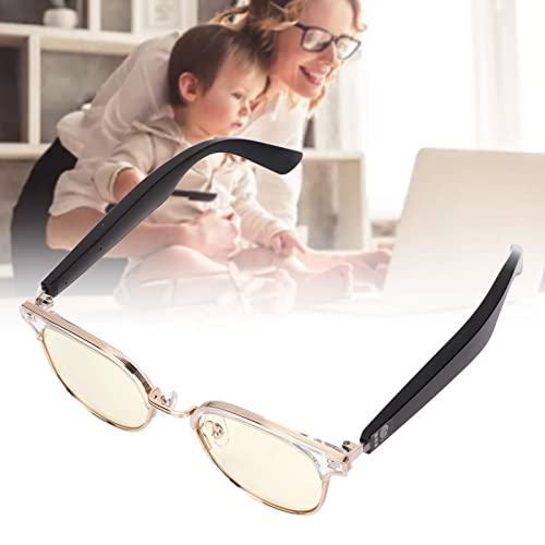 Bluetooth Stereo Sound Sunglasses,Anti Blue Light Open Ear Speaker Wireless Bluetooth Glasses for Travel Driving,Support Fast Charging