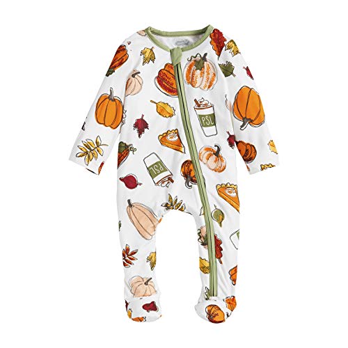 Baby Pumpkin Spice Sleeper, Orange, 3-6 Months
