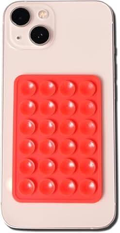Red Silicone Suction Phone Grip Mount