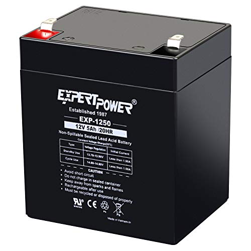 EXP1250 12V 5Ah Home Alarm Battery with F1 Terminals