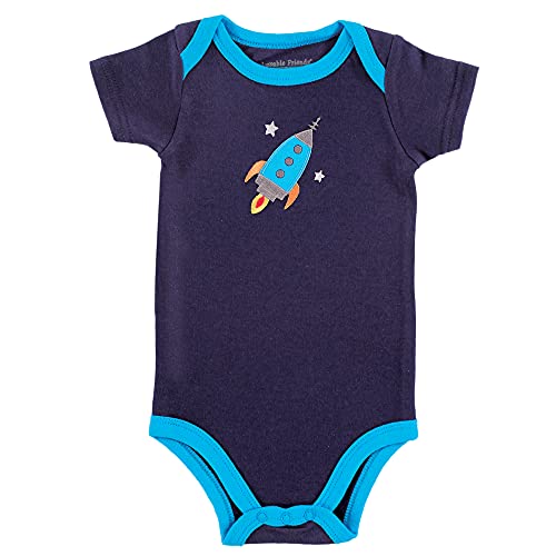 Uni  Baby Cotton Bodysuits, Rocket, 0-3 Months