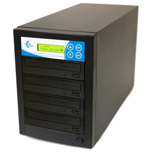 1 to 3 DVD/CD Disc Copy Duplicator Multiple Video & Audio Media Disc Backup Copier GS3SOB / EZD3TDVDLGB (Black)