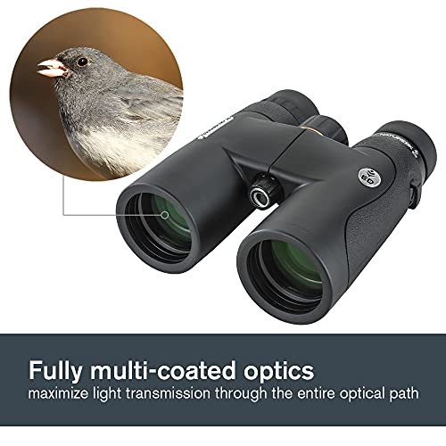 '-Nature DX ED 8x42 Premium Binoculars -Extra-Low Dispersion Objective Lenses -Outdoor and Birding Binocular-Fully Multi-coated with BaK-4 Prisms-Rubber Armored - Fog & Waterproof Binoculars