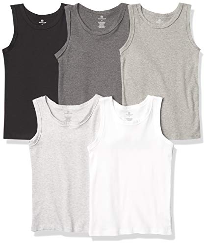 Muscle Tee Sleeveless T-Shirt Multi-Packs, 5-Pack Gray Ombre, 3-6 Months