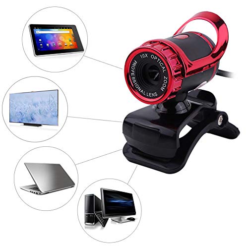 HD Pro Webcam USB 2.0 12M Pixels Clip-on Web Camera 360 Rotating Built-in Microphone for PC Widescreen Video Calling Desktop for Mac Laptop MacBook Tablet Webcam (#2)
