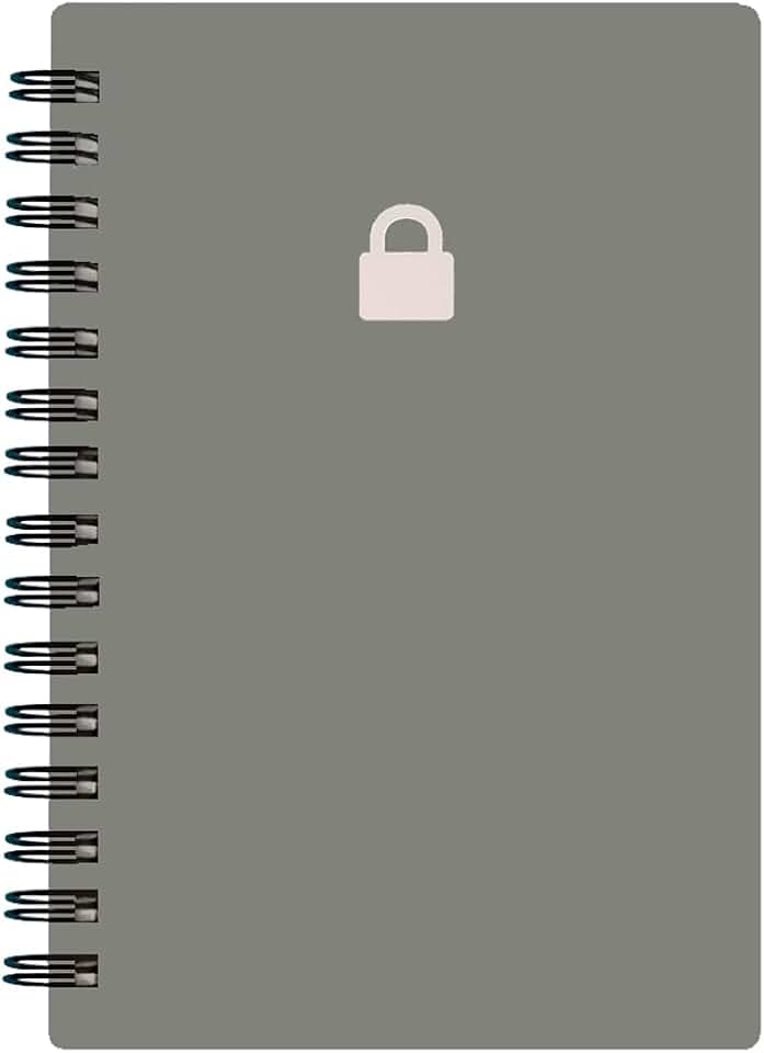 Spiral Password Book with Alphabetical Tabs