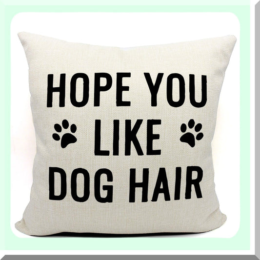 Pawfect Pup Pillow - Funny Dog Decor Cover 18x18 for Dog Room Decor & Home Decorations. Paw Print Design for Dog Lovers!