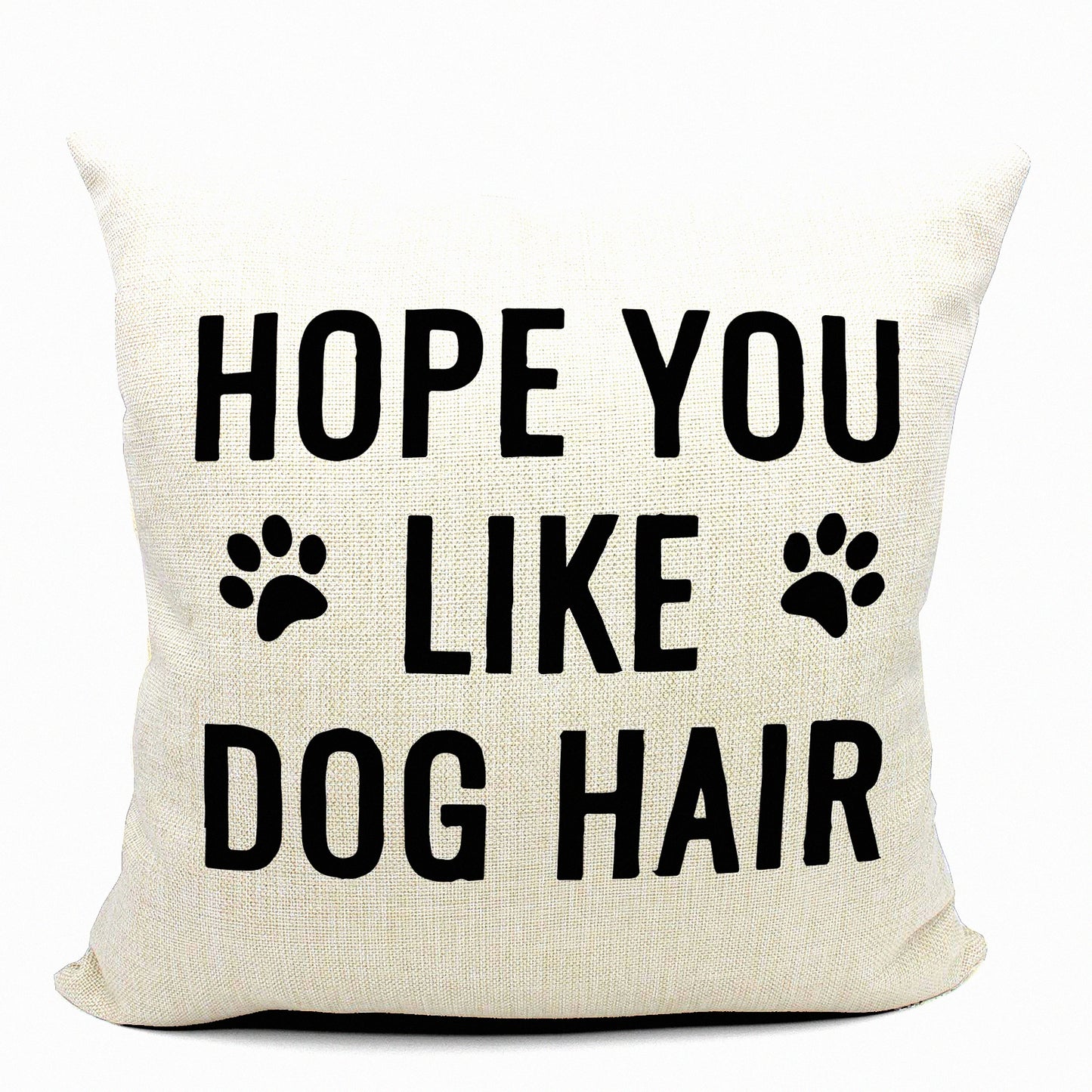 Pawfect Pup Pillow - Funny Dog Decor Cover 18x18 for Dog Room Decor & Home Decorations. Paw Print Design for Dog Lovers!