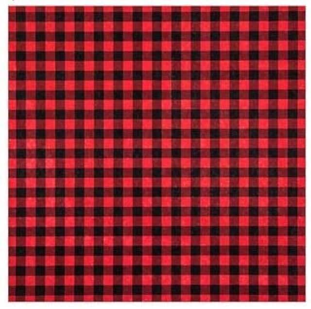 10 Sheets of 12x12 Buffalo Plaid Scrapbook Paper