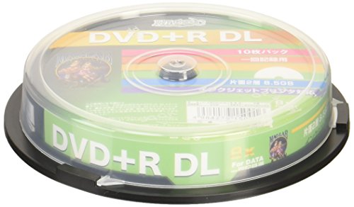 10 DVD+R DL for Data 8.5GB 8x Speed Dual Layer Inkjet Printable Discs