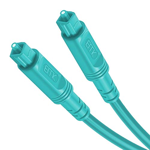 1.5m OD4.0mm Square Port to Square Port Digital Audio Speaker Optical Fiber Connecting Cable (Color : Sky Blue)
