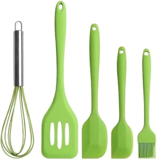 10-Piece Nonstick Cookware Set with Heat-Resistant Handles