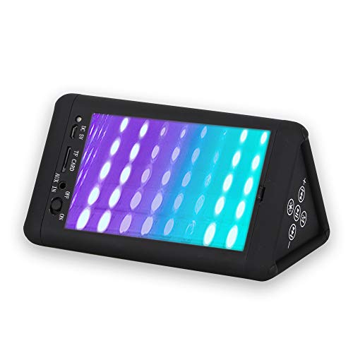 Bluetooth Speakers,Portable LED Colorful Wireless Bluetooth Speaker LED Light Visual Display Mode Powerful Sound Built-in Mic, AUX and Hands Free
