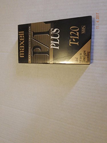 P/I PLUS T-120 VHS tape in black